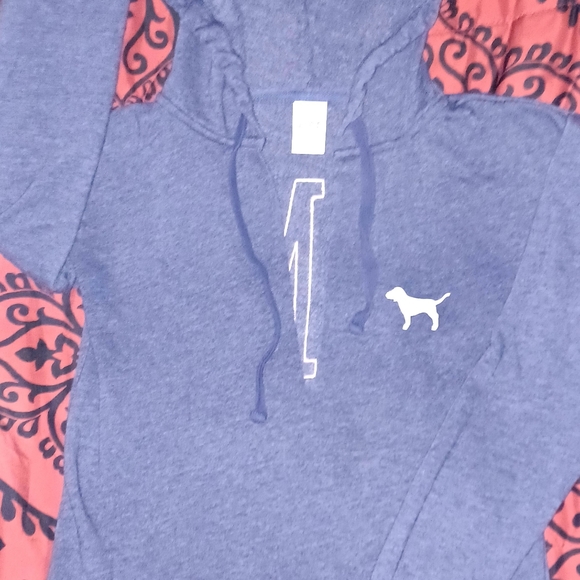 Gently used Victoria's secret pink pullover hoodie size small - Picture 4 of 9